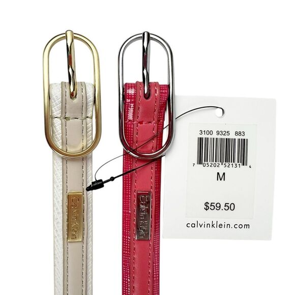 Calvin Klein Set of Two Belts Size Medium - Picture 4 of 6